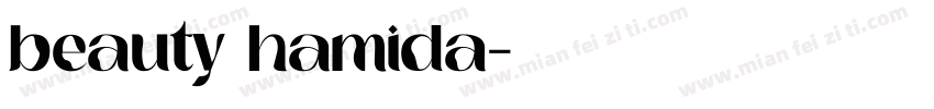 beauty hamida字体转换